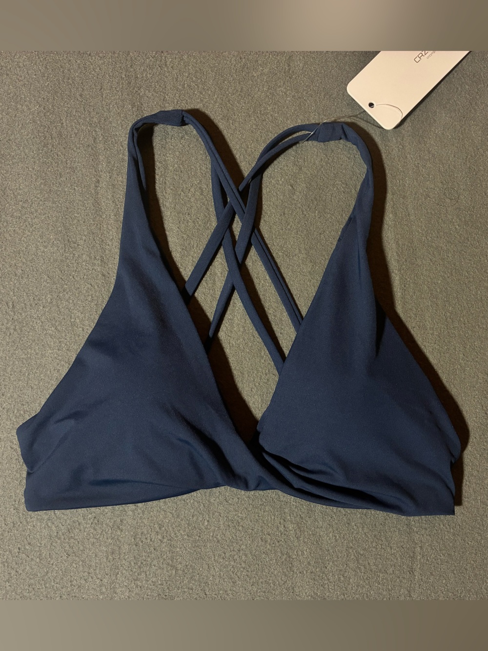 NWT CRZ Yoga Twist Front Bikini Top
